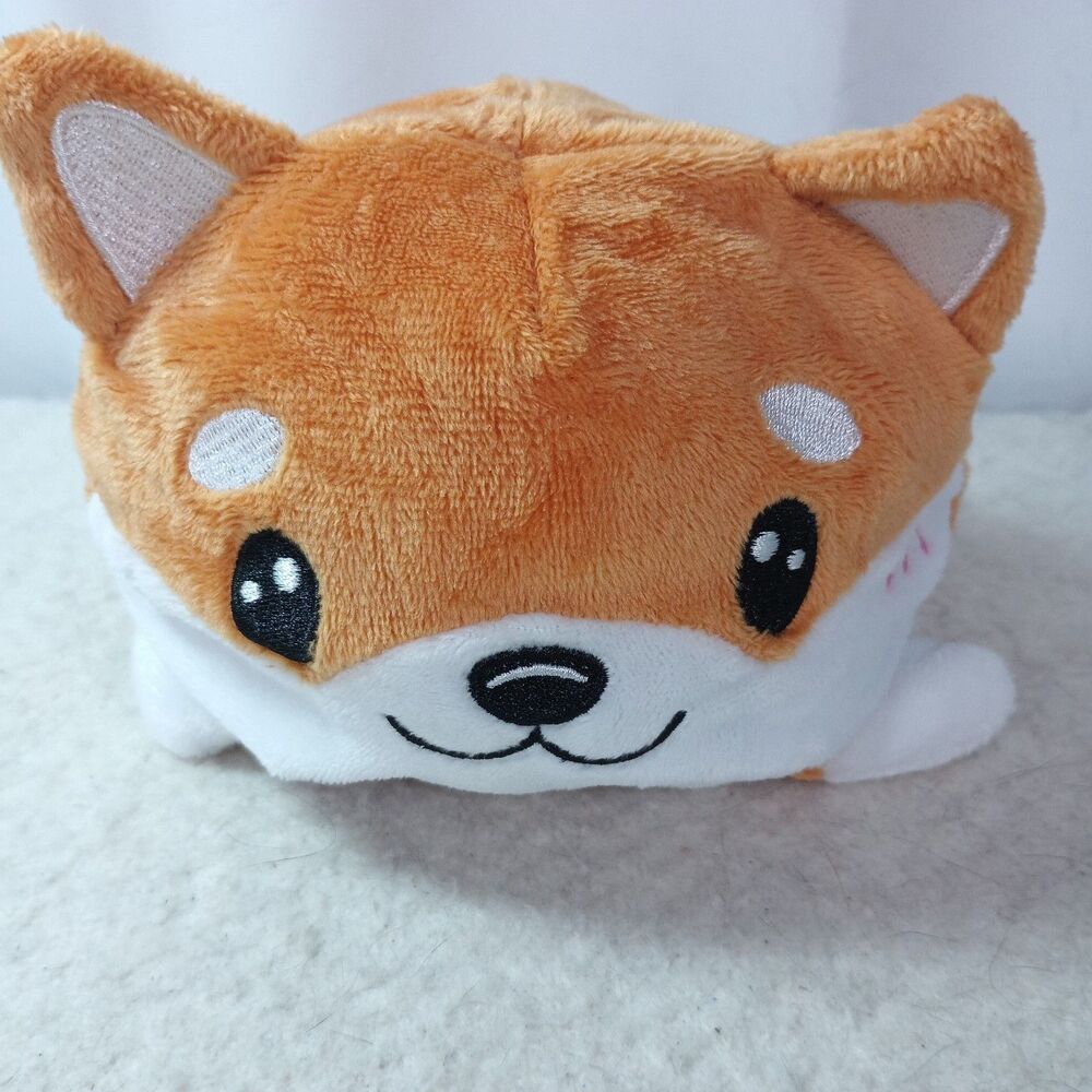 Toy Storage World Shiba Inu Plush Dog Reversible Stuffed Animal Kawaii Corgi 8"